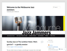 Tablet Screenshot of melbournejazzjammers.com